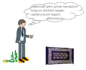 Namazı bozan şeyler içki içenler için