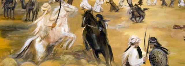 Bedirde Hz. Hamza ve Hz. Ubeyde ve Hz. Ali Meydanda