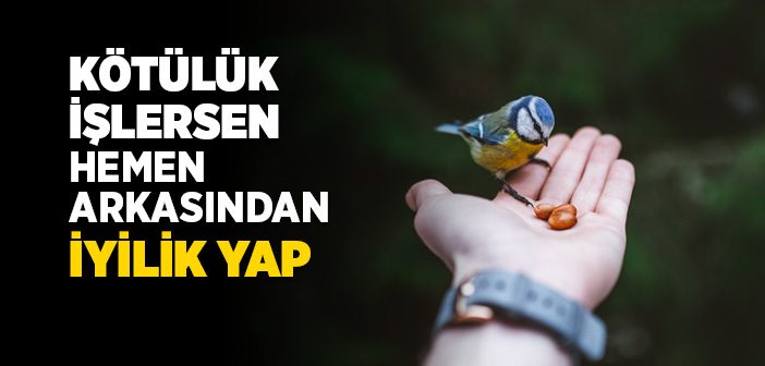 Kötülük İşlersen Hemen Arkasından İyilik Yap
