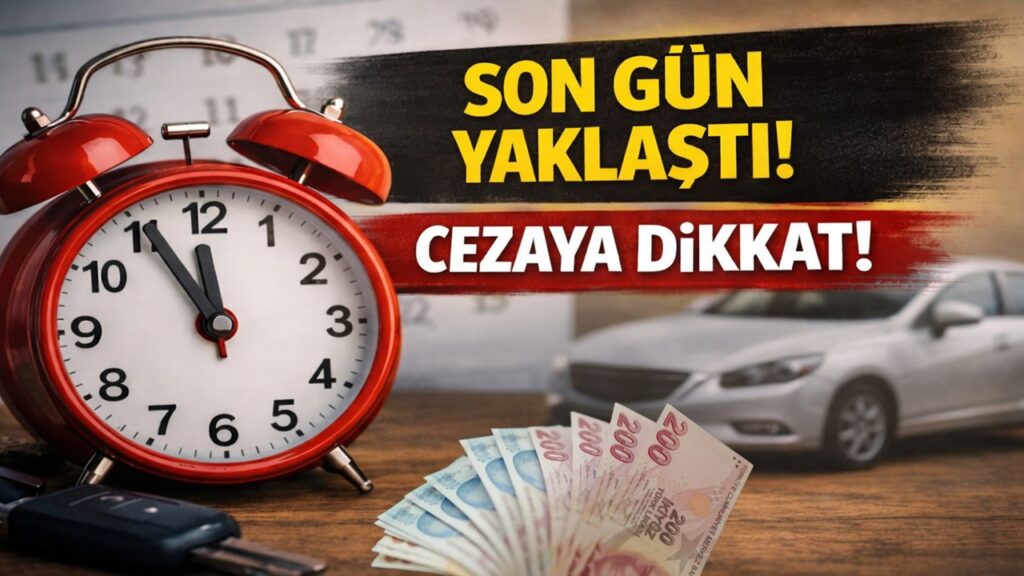 Cezalı Duruma Düşmeyin! Araç Sahipleri İçin Son Gün Yaklaştı