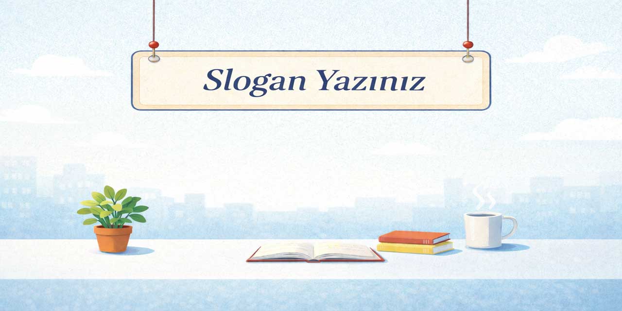 Kütüphanedeyken dikkat edeceğimiz hususları ifade eden bir slogan yazınız