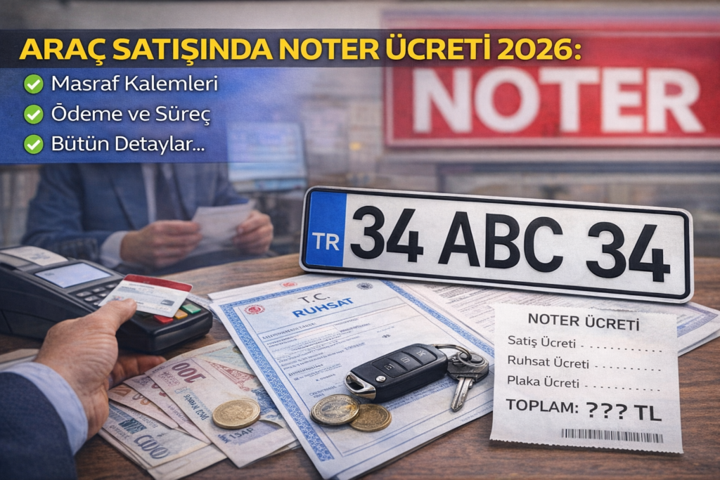 Araç Satışında Noter Ücreti 2026: Masraf Kalemleri, Ödeme ve Süreç