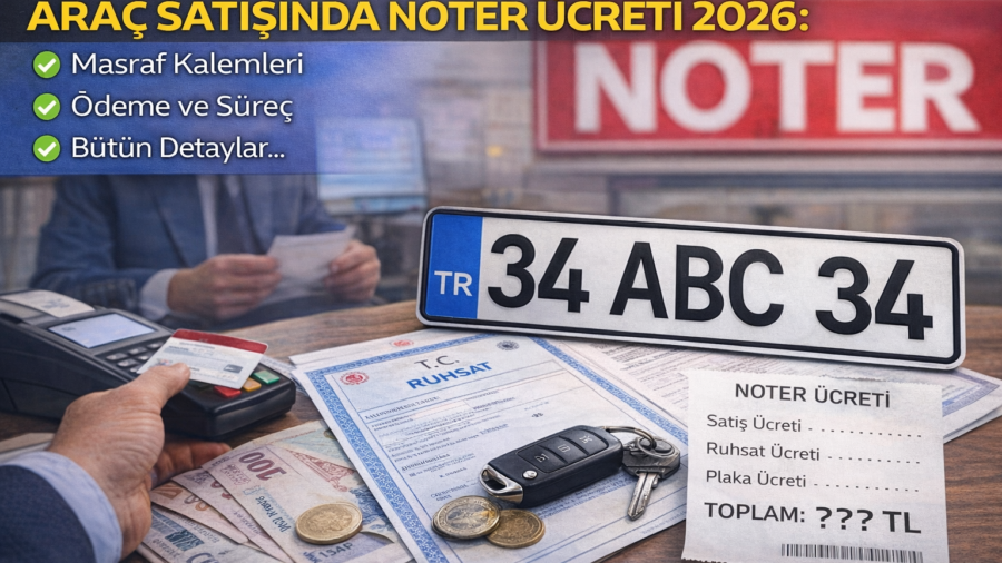 Araç Satışında Noter Ücreti 2026: Masraf Kalemleri, Ödeme ve Süreç