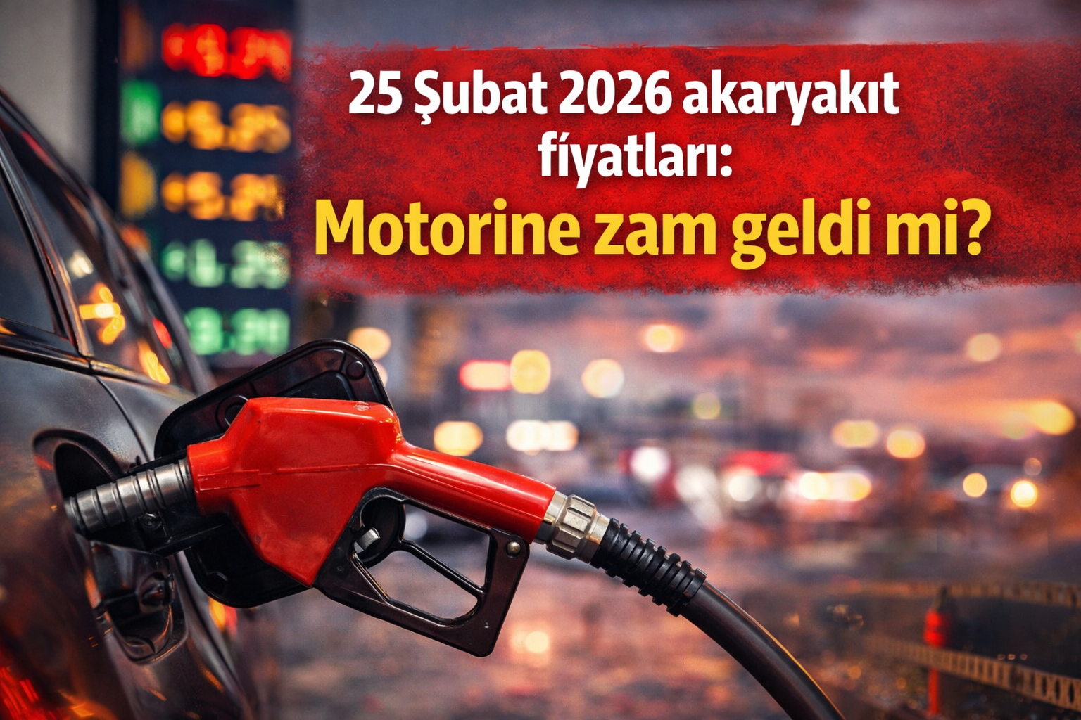 Motorine zam geldi mi? 25 Şubat 2026 akaryakıt fiyatlarında son durum