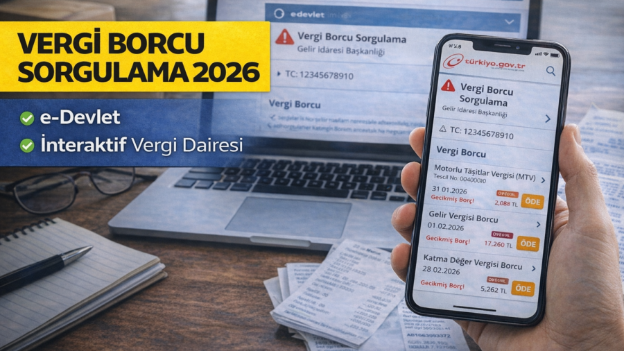 Vergi Borcu Sorgulama (2026): e-Devlet, İnteraktif Vergi Dairesi ve Adım Adım Rehber