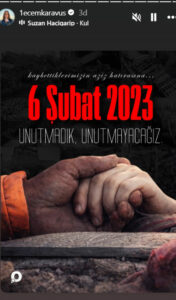 Ecem Karavus 6 Şubat