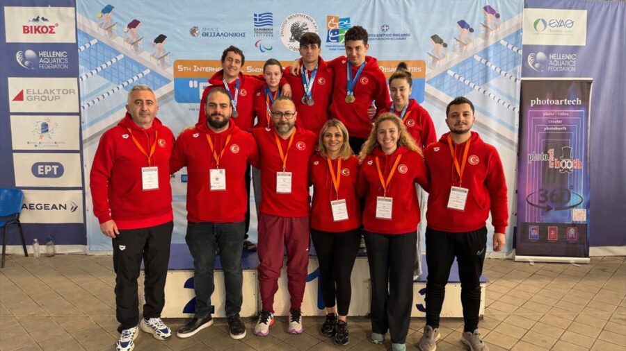 Özel milli yüzücülerden Yunanistan’da 5. Açık Yüzme Turnuvası’nda 9 madalya