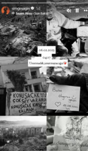 Simge Sağın 6 Şubat