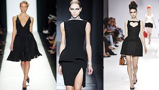 Küçük siyah elbiseden seksi siyah elbiseye