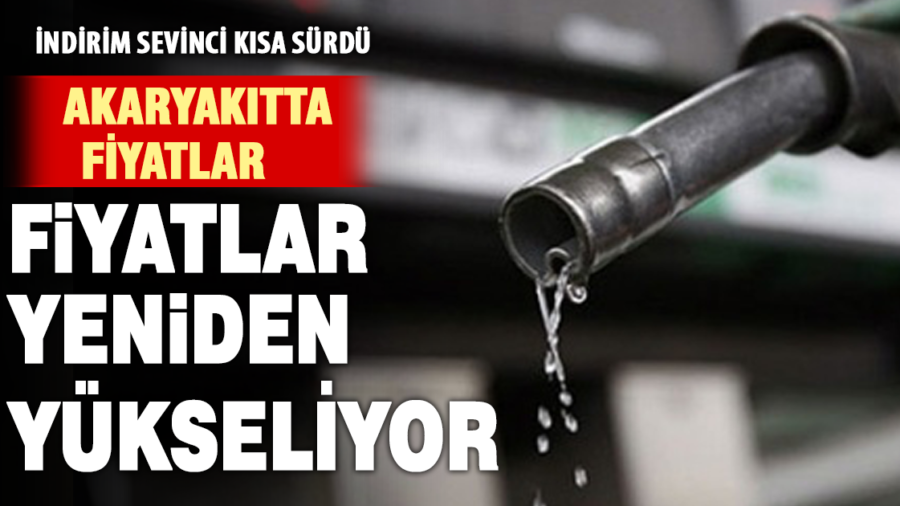 Akaryakıtta indirim sevinci kısa sürdü