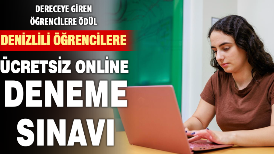 Öğrencilere aylık online deneme sınavı desteği