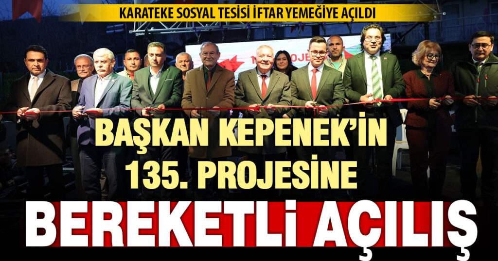 Honaz Belediyesi’nin 135’nci projesi törenle açıldı