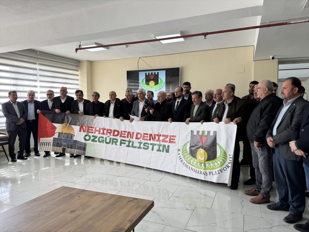 ABD ile İsrail’in İran’a yönelik saldırıları Kahramanmaraş’ta protesto edildi