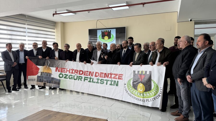 ABD ile İsrail’in İran’a yönelik saldırıları Kahramanmaraş’ta protesto edildi