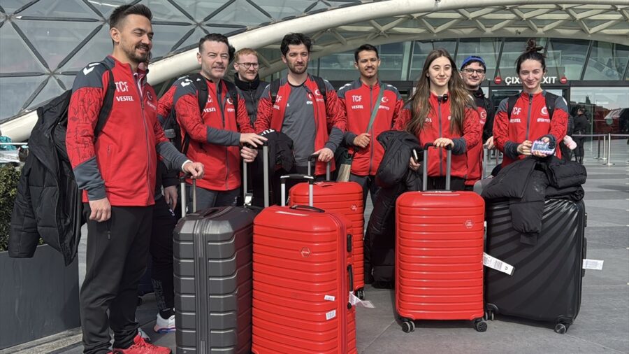 Artistik Cimnastik Milli Takımı, Dünya Kupası’na katılmak üzere Azerbaycan’a geldi