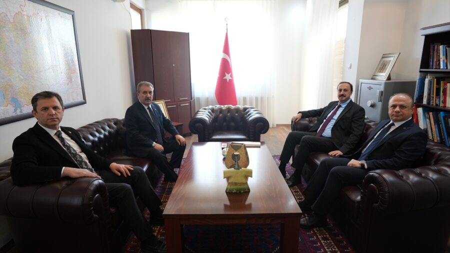 BBP Genel Başkanı Destici, Türkiye’nin Üsküp Büyükelçisi Ulusoy ile görüştü