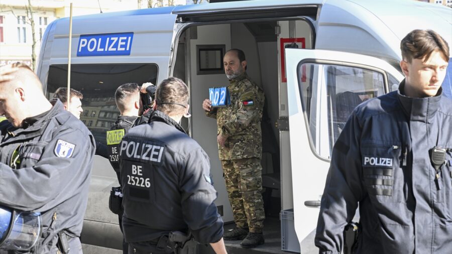 Berlin’de Filistin’e destek gösterisi yapıldı