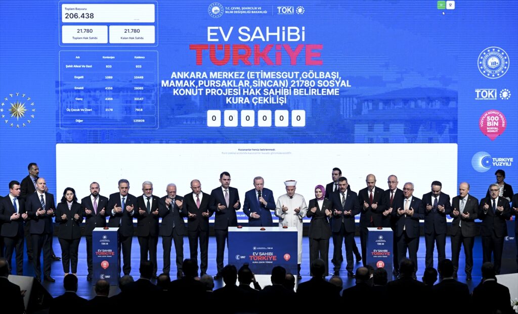 Cumhurbaşkanı Erdoğan “Ev Sahibi Türkiye-Ankara 31 bin 73 Konut Kura Çekim Töreni’nde konuştu: (1)