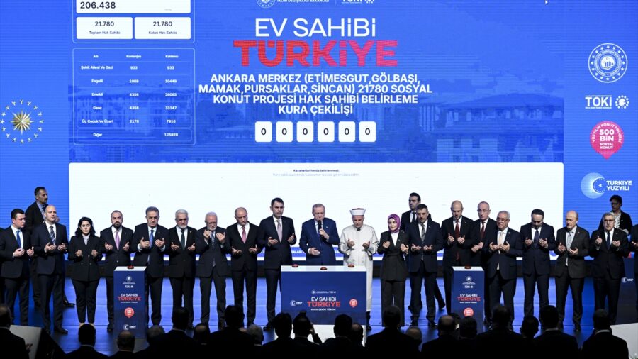 Cumhurbaşkanı Erdoğan “Ev Sahibi Türkiye-Ankara 31 bin 73 Konut Kura Çekim Töreni’nde konuştu: (1)