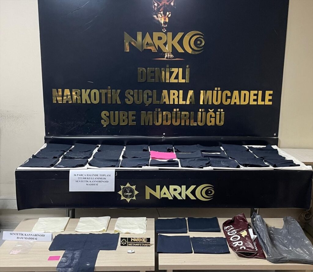 Denizli’de uyuşturucu operasyonunda yakalanan 3 şüpheli tutuklandı