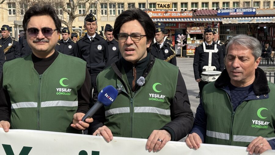 Gaziantep’te Yeşilay Haftası dolayısıyla yürüyüş düzenlendi