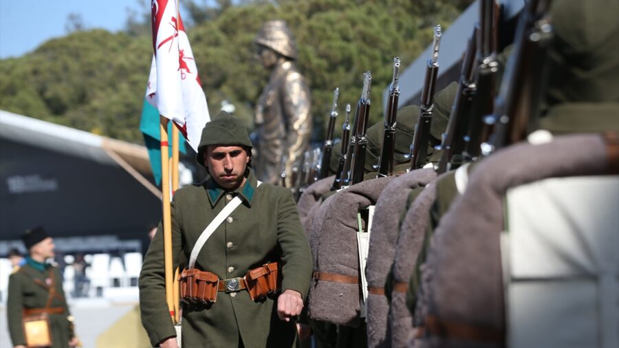 Gelibolu Yarımadası’nda Çanakkale Deniz Zaferi törenlerinin provası yapıldı