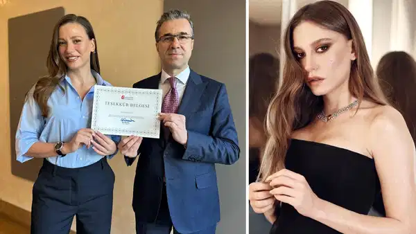 Serenay Sarıkaya’nın vergi teşekkür belgesi oldu