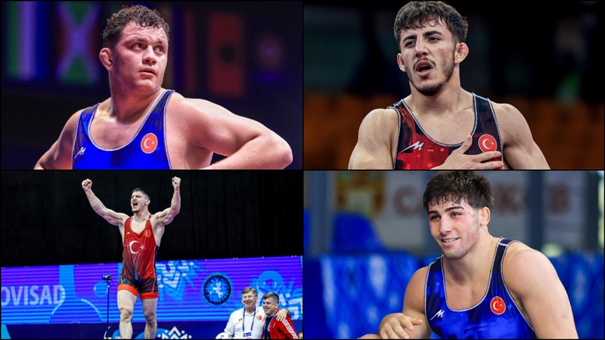 Milli güreşçilerden Avrupa Şampiyonası’nda 4 madalya