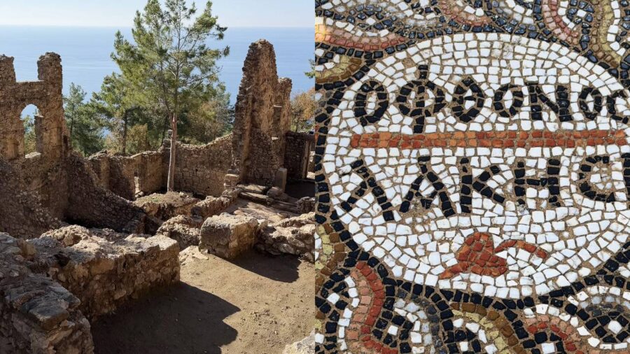 3 bin yıllık antik kentte mozaik kitabe: ‘Kıskanan çatlasın’