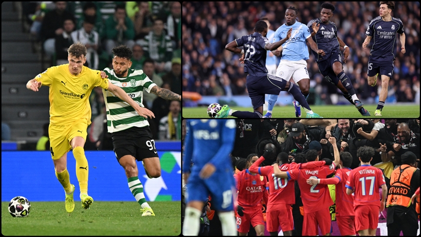 Real Madrid, Sporting, Arsenal ve PSG, çeyrek finale adını yazdırdı