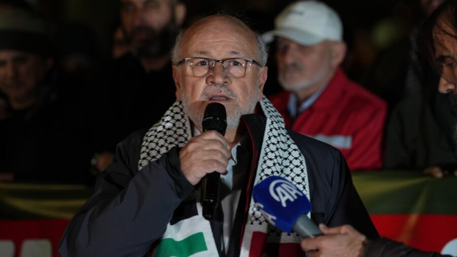 İsrail’in Mescid-i Aksa’yı ibadete kapatması Ankara’da protesto edildi