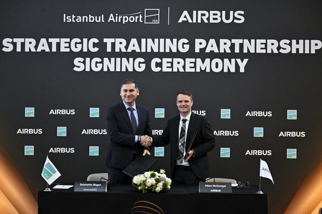 İstanbul Havalimanı ve Airbus, eğitim ortaklığı anlaşması imzaladı