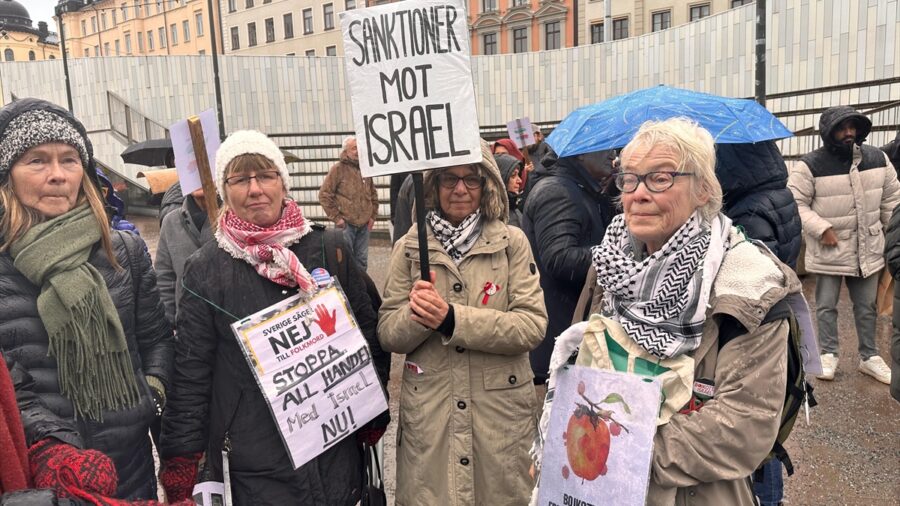İsveç’te İsrail’in işgal altındaki Batı Şeria’yı ilhak etme kararı protesto edildi