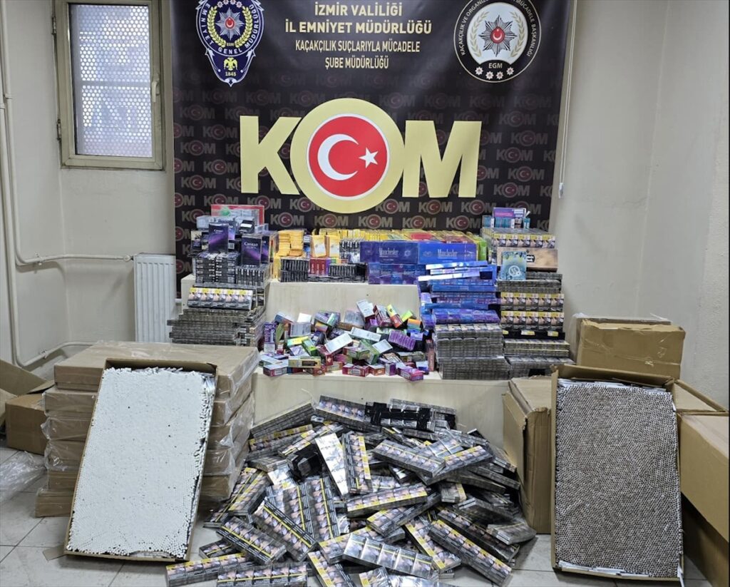 İzmir’de kaçak tütün operasyonunda 1 kişi tutuklandı