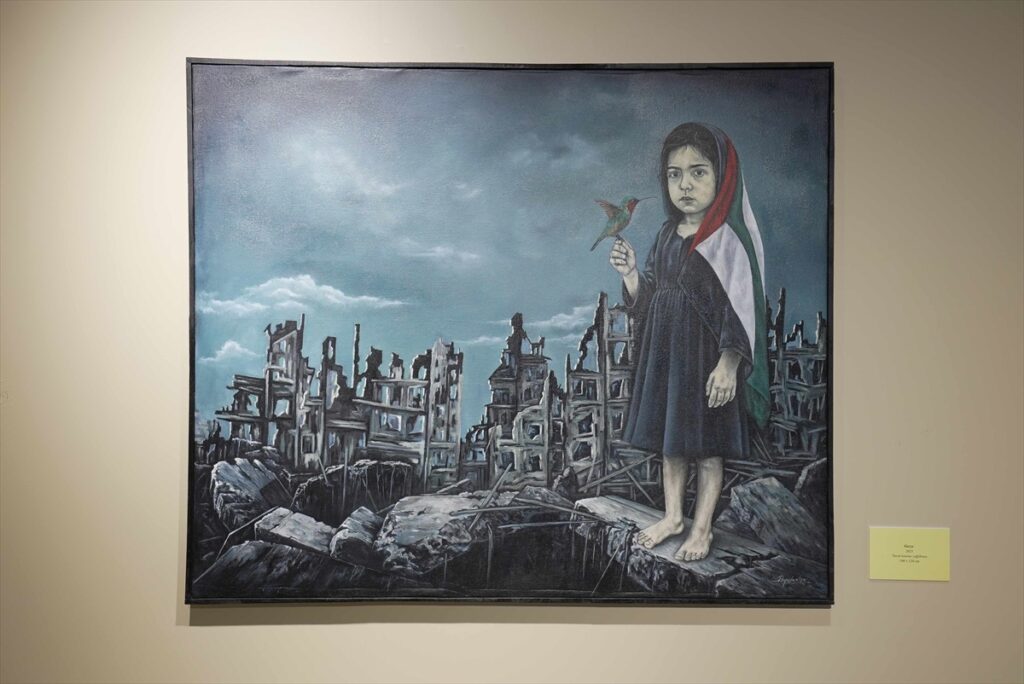 Kalyon Kültür’de Filistin’e destek amacıyla “Sessiz Ayakkabılar” sergisi açıldı