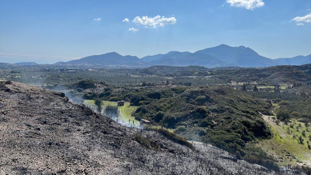 Muğla’da makilik alanda çıkan yangın söndürüldü