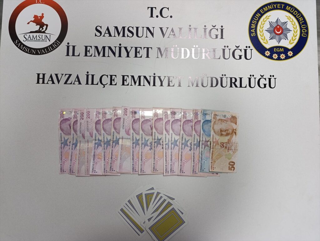 Samsun’da kumar oynayan 10 kişiye 116 bin 40 lira ceza kesildi