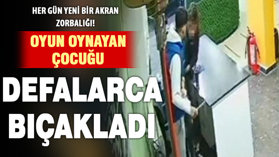 17 yaşındaki çocuğun bıçaklandığı anlar güvenlik kamerasında 
