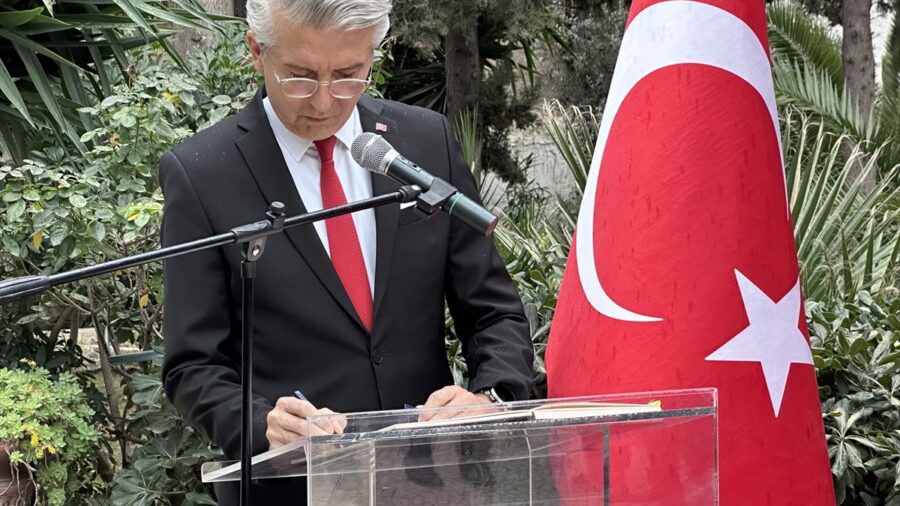 Yunanistan’daki Türk Şehitliği’nde 18 Mart Şehitleri Anma Günü vesilesiyle tören düzenlendi